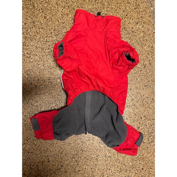 Kong Dog Full Coverage Snow Suit Waterproof Coat Medium 43-51cm back Black Red - Picture 3 of 5